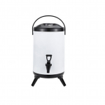 Isoleeritud Kuumade ja K&uuml;lmade Jookide Dispenser &Auml;mber Roostevabast Terasest Joogidispenser Kraaniga jaoks 8L kollane