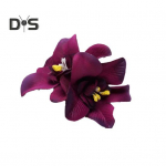 Simuleeritud Lillega Juukseklamber Hawaii Lilledekoratsiooniga K&uuml;lgmine Juukseklamber Juukseaksessuaarid Rannapuhkus Fotograafia Naiste Juukseklamber punane