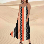 Naiste suvekleit Vabaaja vabaaja kleidid Long Beach puhkuseks L must