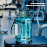 Vesinikuga rikastatud veepudel 1,5L Kaasaskantav spordiveepudel BPA-vaba Rikas molekulaarse vesiniku veegeneraator CHINA taevasinine v&auml;rv