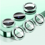 Samsung Galaxy A16 4G 5G jaoks Teemant Kaamera Objektiivi Kaitseklaas L&auml;ikiv Karastatud Klaasist Tagumine Objektiivi Kate Alumiinium Metallist R&otilde;ngas Galaxy A06 A16 4G 5G - 3PCS