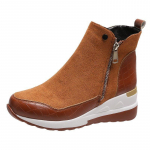 Naiste kiilulised lumesaapad Mood S&uuml;gistalvine T&otilde;mblukk Soe Plush Tugev platvormid Korea vabaaja l&uuml;hikesed poolsaapad Puuvillased kingad 36