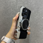 3D Retro Vintage Kaamera Kuju Magsafe Peegliga Magnetiline Telefonikate iPhone 15 14 13 12 11 Pro Maxile P&otilde;rutuskindel Tagakaas iPhone 15 Pro