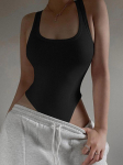 Varrukateta kootud Body Suvine seksikas Bodycon &otilde;lgadeta p&auml;itsetega topid vabaaja t&auml;navapihis naistele ClubWear S