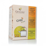 Octavius No Added Sugar Assorted 3 in 1 Premix Tea - 50 Pouches | Low Sugar | Ready Tea | Instant Tea (8 Gm X 50 Sachets)