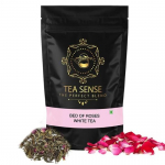 TEA SENSE Rooside voodi Valge tee | 50g | Lahtine leht | Mahe lilleline rahulik | 25 tassi+