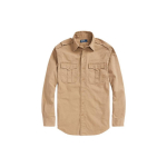 Polo Ralph Lauren SS22 &Uuml;hev&auml;rviline taskuga polos&auml;rk pikkade varrukatega Meeste s&auml;rgid Khaki MNPOWOV16822141-250 S