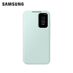 Samsungi ametlik Smart View rahakotiga klapp&uuml;mbris Samsung Galaxy S23 FE jaoks Smart View kaitsev telefoni&uuml;mbris heleroheline v&auml;rv