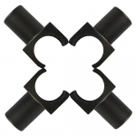 New 4Pcs Replacement Wheelchair Seat Rail Guide Black(Two styles Send Randomly)