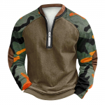 Meeste talvine pandlaga dressipluus Meeste tr&uuml;kitud meeste kampsun L