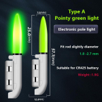 1 tk Sharp End kalap&uuml;&uuml;gi elektrooniline ridvavalgusti helendav pulk Cr425 liitiumakuga LED eemaldatav veekindel &ouml;&ouml;varustus