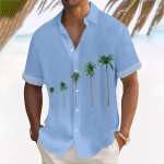 Hawaii s&auml;rk meestele, meeste vintage n&ouml;&ouml;pidega keeglis&auml;rgid l&uuml;hikeste varrukatega suvine rannas&auml;rk XXL