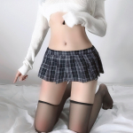 Jaapani stiilis naiste seksikas koolit&uuml;druku cosplay cheerleading ruuduline &ouml;&ouml;klubi pidu supermini plisseeritud armas naiste l&uuml;hikesed miniseelikud One Size
