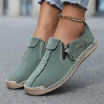 Naiste k&auml;sitsi valmistatud vabaaja mokassiinid - Sobivad 10 juhuks, mugavad ja vastupidavad pealet&otilde;mmatavad tennised lukuga 38 roheline