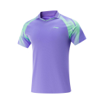 Li Ning lauatennise seeria Mugav Lihtne Mitmek&uuml;lgne Spordibr&auml;ndi logo Kiiresti kuivav L&uuml;hikeste varrukatega T-s&auml;rk Unisex &Uuml;laosad AAYV117-3 M