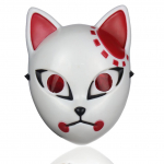 Jaapani anime deemonite tapja mask Kimetsu No Yaiba Cosplay Sabito Kamado Tanjirou Halloweeni peokost&uuml;&uuml;mi rekvisiidid ABS maskid punane