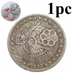 1 tk 1881 R&auml;ndaja v&auml;liskaubanduse m&auml;lestusm&uuml;nt M&uuml;ndi l&auml;bim&otilde;&otilde;t 38MM One Size