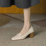 Naiste Retro Bowknot K&otilde;rged kontsad Korea s&uuml;gismood Elegantne kandiline varvas tikk-kontsad paksud kontsad Pump peokleit vabaajajalatsid 34