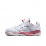 Air Jordan 5 Retro Low GS Crafted For Her Laste tossud Valge Korall-Kriidiliiv-Marja DX4390-116 35.5