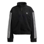 Adidas Originals Kolmeleheline Logo Tikitud Triibuline Poollukuga Jakk Naiste Jakid Must HM2128 M