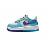 Nike Force 1 LV8 2 TD Split - Hele Foto Sinine Beebi Tossud Valge S&uuml;gav-Kuninglik-Sinine Balti-Sinine DX2165-100 23.5