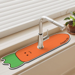 Diatomiidist kraanikausi &auml;ravoolupadi imav kuivatusmatt k&ouml;&ouml;gi t&ouml;&ouml;pinnale, k&ouml;&ouml;givalamu pritsmematt, libisemiskindel lauamatt 10x40 cm