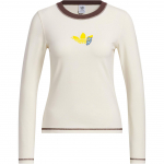 Adidas Originals Street Series Pikkade varrukatega T-s&auml;rk Slim Fit Naiste Topid Wonder-White JL7549 S