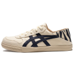 Asics Aaron L&otilde;uendikangas S&uuml;nteetiline Nahk Slip-On Mugavad Igap&auml;evased Madalad Lifestyle Vabaajajalatsid Unisex Vabaajajalatsid Beež Tumesinine 1203A234-021 39