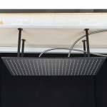 40*80cm K&otilde;rgsurve LED Du&scaron;iotsik Must Roostevaba Teras Vannituba Ruudukujulised Vihmadu&scaron;iotsikud Lae Seina &Uuml;lemine Pihusti