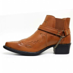 Meeste Mood Pahkluu Kauboi Biker Saapad L&auml;&auml;nesaapad 38 pruun