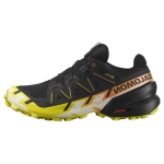 Salomon Speedcross 6 Gtx &Uuml;mar nina Paelkinnitusega P&otilde;rutust summutavad Libisemiskindlad Kulumiskindlad Veekindlad Madalad Jooksukingad Meeste tossud Must Kollane 474654 42