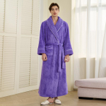 Meeste &scaron;aalikraega hommikumantlid t&auml;ispikkuses spaa-hommikumantlid pehme kodune &ouml;&ouml;pesu mantel taskutega talvine soe pl&uuml;&uuml;sfliisist hommikumantel kapuutsiga kohev hommikumantel meestele XL purple