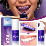 30ml V34 Purple Color Corrector vaht: Valgendage hambaid koheselt, puhastage s&uuml;gavuti ja eemaldage plekid ning v&auml;rskendage hinge&otilde;hku &ndash; kodus v&otilde;i liikvel olles! 1Pcs