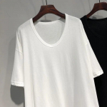 Naiste mood vabaaja suvekevadine &uuml;hev&auml;rvilise tr&uuml;kiga l&uuml;hikeste varrukatega V-kaelusega pluusid ja s&auml;rgid M recommends 80-55kg must