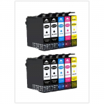 10 Pack Cartouches d'encre Compatible pour 16XL - 4BK/2C/2M/2Y( 4Noir / 2Cyan / 2Magenta / 2Jaune )