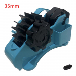 Poolautomaatne teibirullide l&otilde;ikaja, korduvkasutatav termoteibi dosaator, sahtliga termosiirdeteibi jaoks 35mm sinine