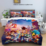 Uue disainiga Toy Story Voodipesukomplektid Buzz Lightyear Woody Tekikate Voodikate Tekikate Padjap&uuml;&uuml;r 2-3 Osaline Komplekt EU Single 135x200cm
