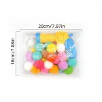 1 komplekt Kassi pl&uuml;&uuml;sist m&auml;ngup&uuml;stol Paluskaare vaikne interaktiivne t&ouml;&ouml;riist Mini tulistamisp&uuml;stolim&auml;ngud Venitavad pl&uuml;&uuml;sist pallim&auml;nguasjad Lemmikloomatarbed sinine