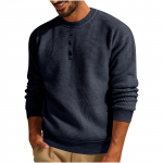 Meeste kampsunid Crewneck Pullover Kampsunid &Uuml;markaelusega pikkade varrukatega vabaaja pullover s&auml;rk L