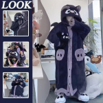 Naiste flanellist cosplay pidžaama kapuutsiga &ouml;&ouml;riided Halloween j&otilde;ulud &ouml;&ouml;s&auml;rk XS