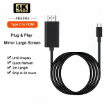 T&uuml;&uuml;p C-HDTV-HDTV-adapteri isane-isas-USB 4K 60Hz 30Hz HDMI-&uuml;hilduv HD-MI-kaabel projektori arvuti s&uuml;learvuti MacBook jaoks 4K60Hz