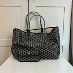 Kandekott, 48*27cm/54*29cm, Moodne ja vastupidav, Mitmev&auml;rviline naiste k&auml;ekott M must