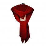 Women Hat Scarf Solid Color Soft Warm 2 in 1 Knit Scarf Hat Versatile Fake Collar Design Ear Protection Hat Winter Hooded Scarf