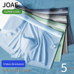 JOAE Men's Cooling Antibacterial Ice Silk Boxer Briefs 5XL