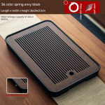 Bambusest teealus V&auml;ike majapidamises kasutatav teealus Lihtne Kung Fu teekomplekt Drenaažihoidla Drenaaž kuiv ja m&auml;rg kahekordse kasutusega 36x24cm