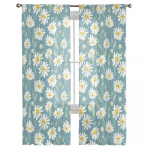 Christmas Star Deer elutuba l&auml;bipaistev t&uuml;ll aken kardin Magamistuba k&ouml;&ouml;k Decor Loor eesriided Kardinad 135W x 114H(cm)