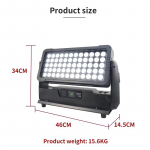 Uus IP65 v&auml;litingimustes 60x10W RGBW 4in1 valgusdiood seinavalgusti linnalatern veekindel valgusdiood seinavalgusti atmosf&auml;&auml;r must