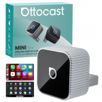 OTTOCAST MINI Slim, Autocast Mini CarPlay & Android Auto Traadita Adapter, 2025 Uusim Mudel, 20.7 depth x 20.7