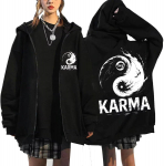 Stray kids KARMA Album STAR T&otilde;mblukuga Huppari Jakk Felix Hyunjin Bangchan Lee Know Seungmin IN Han T&otilde;mblukuga Dressipluus Jakk X-Large