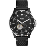 Meeste kell Crewmaster Sports Automaatne Must sihver Must nahkrihm ME3148 must